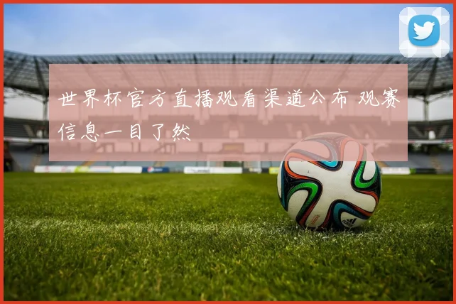 世界杯官方直播观看渠道公布 观赛信息一目了然